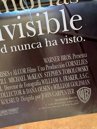 Memorias de un hombre invisible lote carteles