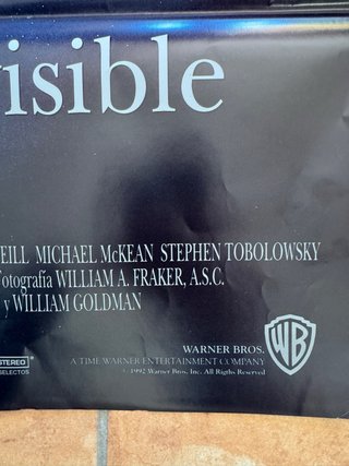 Memorias de un hombre invisible lote carteles