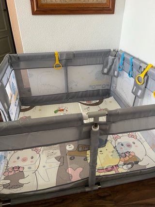 Parque infantil mediano gris 120x120