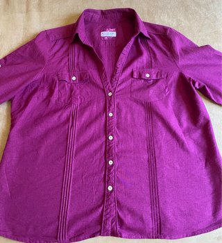 Camisa Canda lino/viscosa manga 3/4