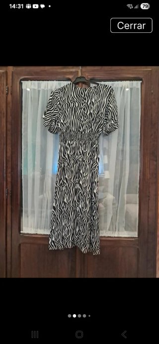 Vestido Cebra Negro y Blanco