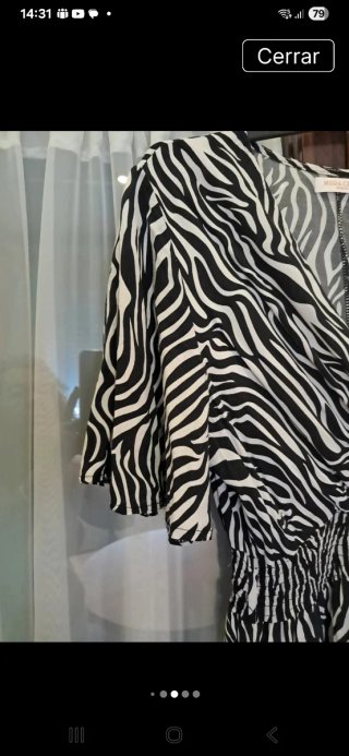 Vestido Cebra Negro y Blanco