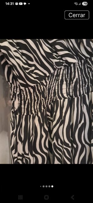 Vestido Cebra Negro y Blanco