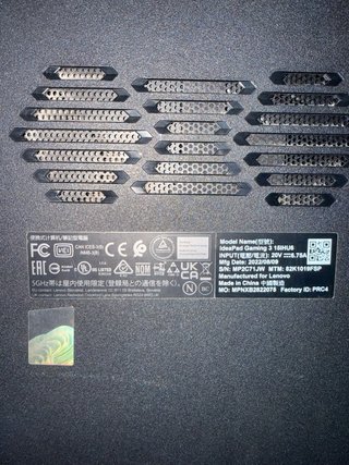 Portátil Lenovo Gaming Negro