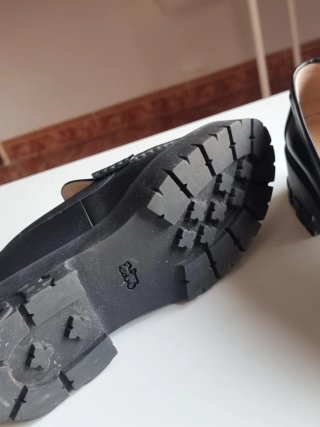 Mocasines Coach de Cuero Negro