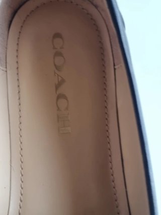Mocasines Coach de Cuero Negro