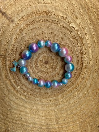 Pulseras Perlas Iridescentes Verano