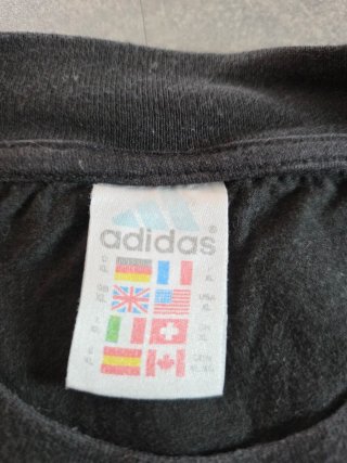 T-shirt Adidas Vintage Nera Made in England XL
