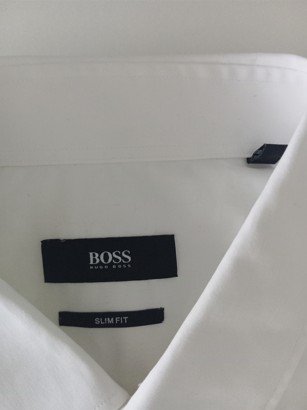 Camisa Hugo Boss Blanca Y2K Retro Vintage Talla 45