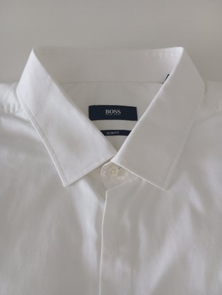 Camisa Hugo Boss Blanca Y2K Retro Vintage Talla 45
