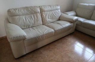 Sofás piel Natuzzi casi regalo. URGE VENTA