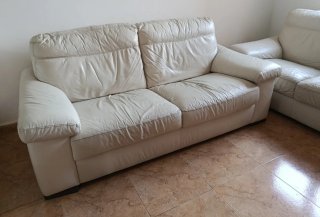 Sofás piel Natuzzi casi regalo. URGE VENTA