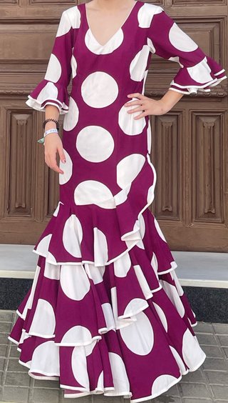 Traje de flamenca talla 36-38