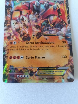 Pokémon Groudon EX Full Art 85/160 NM Español
