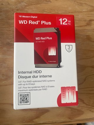 Disco Duro WD Red Plus 12TB NAS HDD