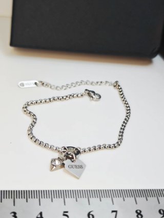 Pulsera Guess Corazón Plata