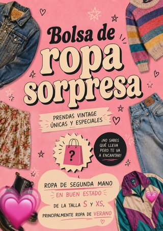 Bolsa Ropa Sorpresa Vintage Talla S/XS