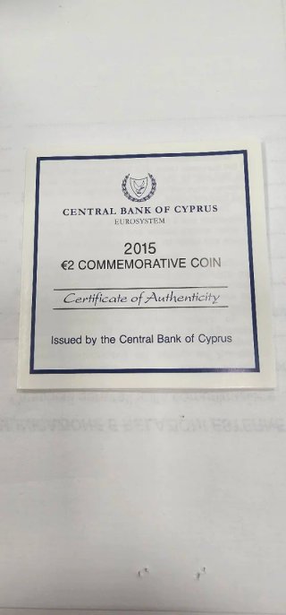 2€ Cipro 2015 Commemorativo