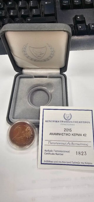 2€ Cipro 2015 Commemorativo