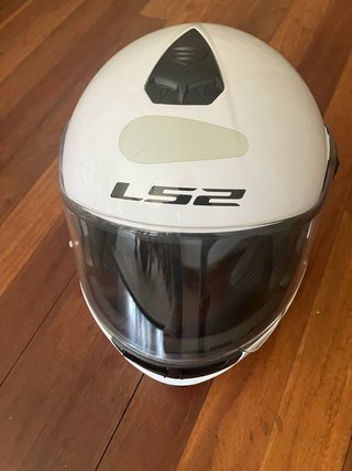 Casco Moto LS2 Strobe Blanco Talla XS