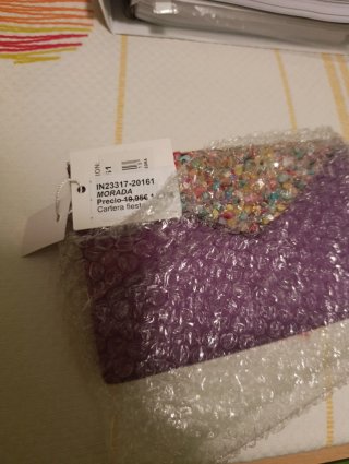 Conjunto Sandalias y Bolso Morado Fiesta