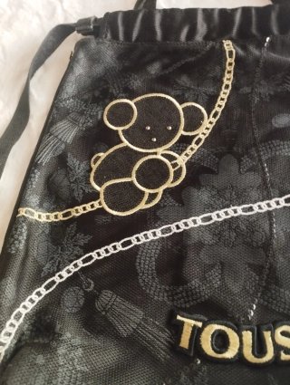 Mochila Tous Bubble Negra y Dorada