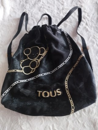 Mochila Tous Bubble Negra y Dorada