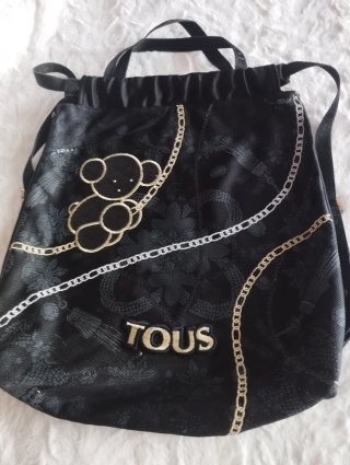 Mochila Tous Bubble Negra y Dorada