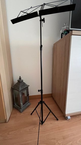 Atril Música Plegable Negro