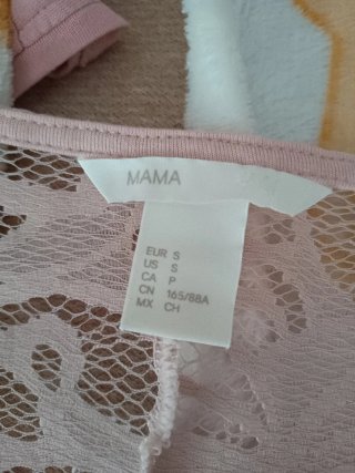 Vestido H&M encaje rosa lactancia