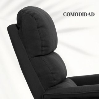 Sillón Relax Eléctrico Elevador y reclinable Negro