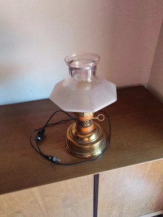 Lámpara de mesa vintage estilo quinqué