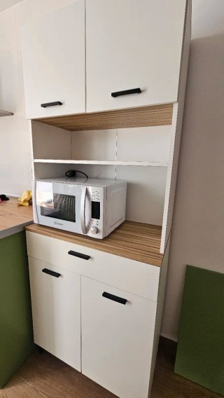 Aparador Armario Despensa Blanco y Madera