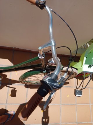 Bicicleta Paseo Verde con Silla Niño