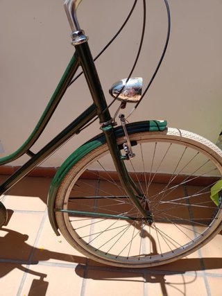 Bicicleta Paseo Verde con Silla Niño
