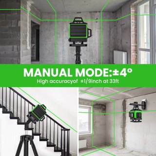 Nivel laser verde 16 lineas con tripode