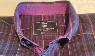 Camisa cuadros Celio manga corta talla L