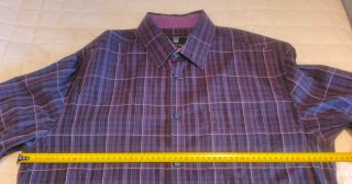 Camisa cuadros Celio manga corta talla L