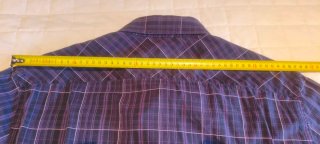 Camisa cuadros Celio manga corta talla L