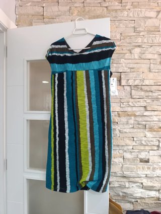 Vestido de rayas M