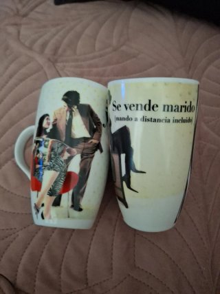 Juego de 2 tazas de cerámica