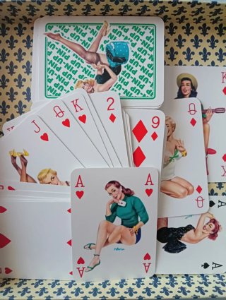 Carte da gioco Modiano Poker Pin up vintage
