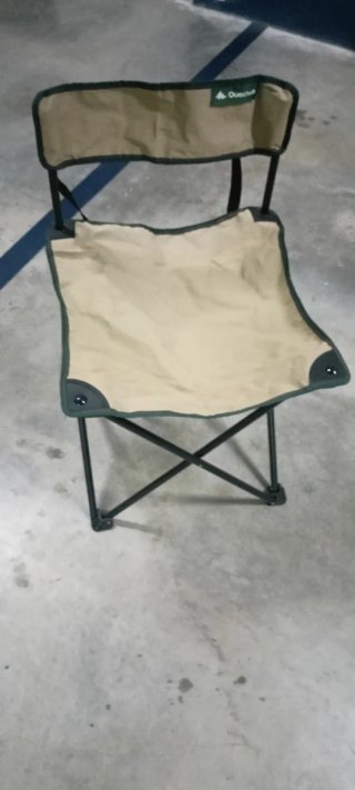2 Sillas Camping Quechua Plegables Bajitas