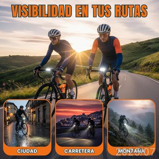 NUBOOX Luz Bicicleta/Patinete Impermeable Aluminio