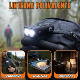 NUBOOX Luz Bicicleta/Patinete Impermeable Aluminio