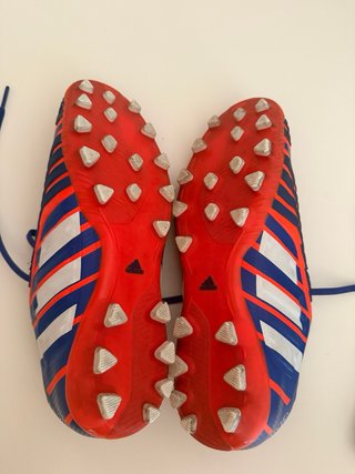 Zapatos de fútbol Adidas Naranja y Morado