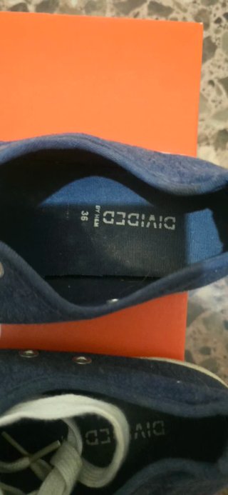 Zapatillas Lona Azul Talla 36