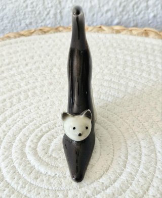 Porta anillos gato porcelana Wagner & Apel