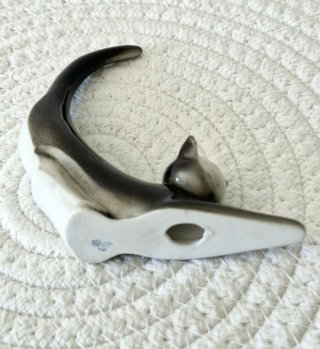 Porta anillos gato porcelana Wagner & Apel