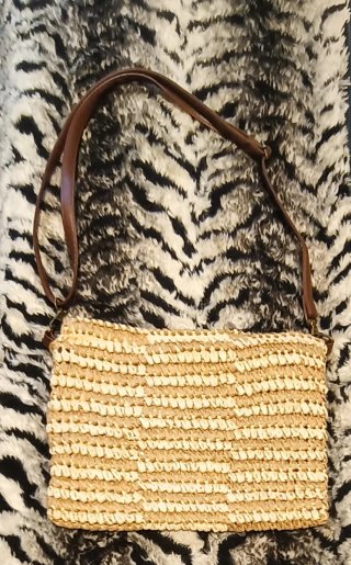Bolso de rafia hombro/bandolera